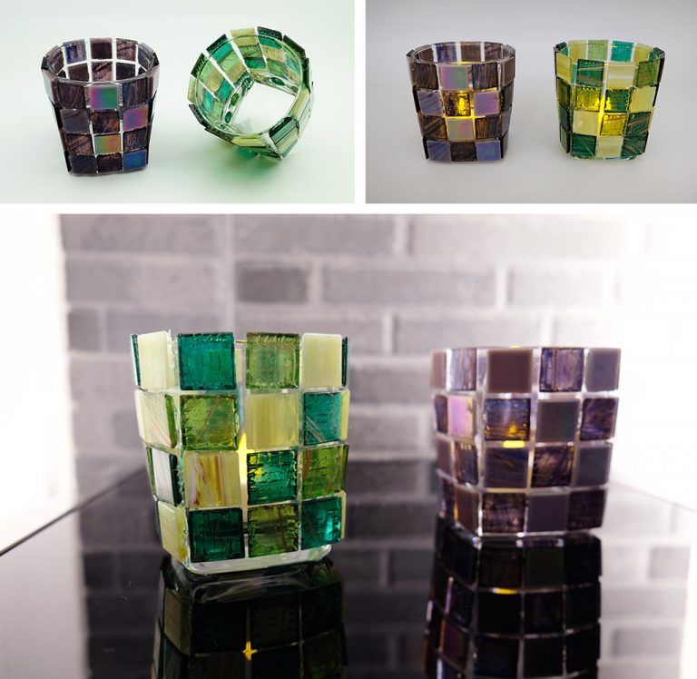5 STEP DIY MOSAIC TEALIGHT CANDLE HOLDER Mozzaico Leading Tile and